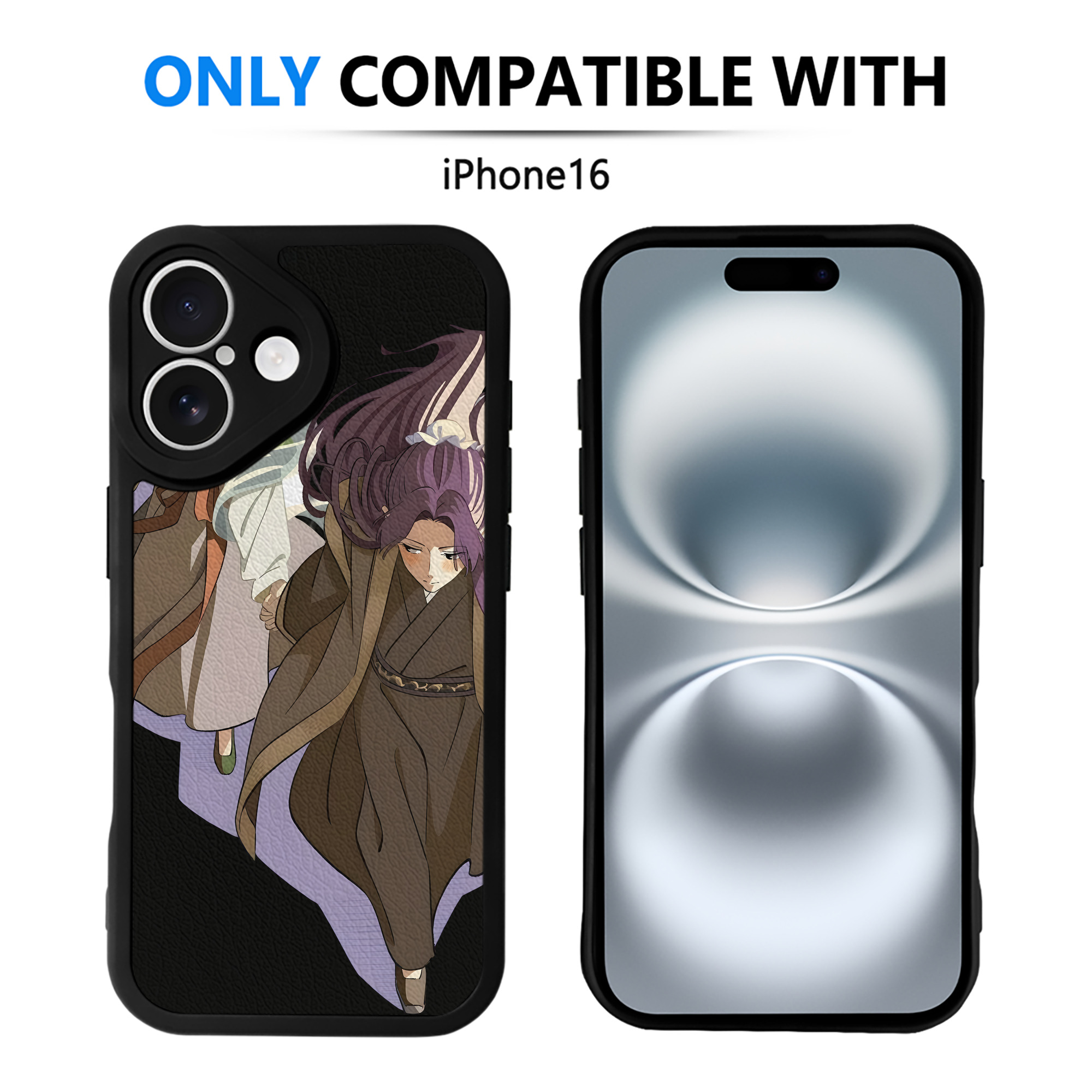 （画像用） 薬屋のひとりごと The Apothecary Diaries 【iPhone 16シリーズ対応】シリコンスマホケース（レザー調） 材質：シリコン